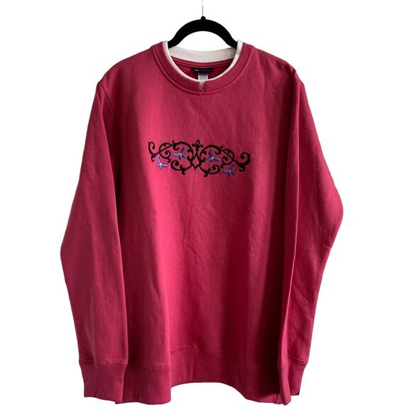 Pembrook Medium Embroidered Butterfly Sweatshirt - Picture 2 of 8